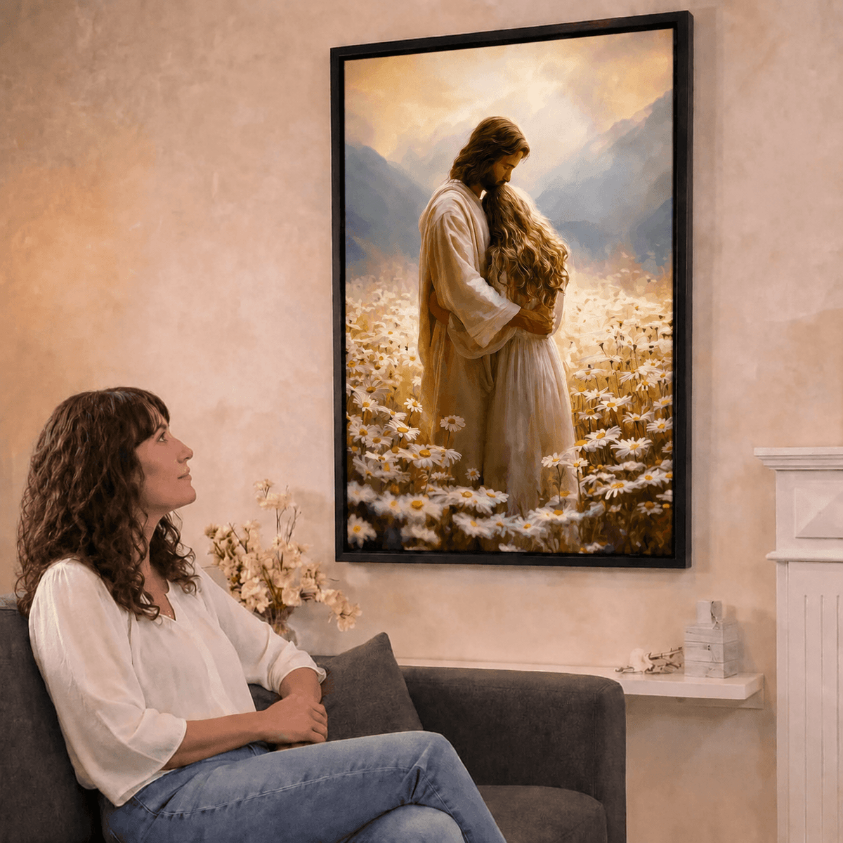 "Held in His Love" Canvas Print