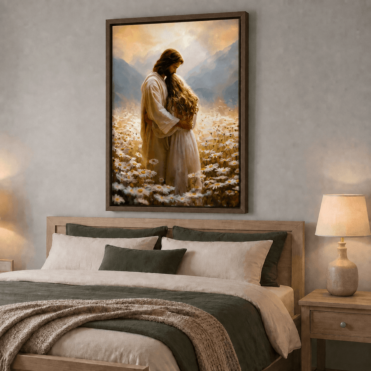 "Held in His Love" Canvas Print