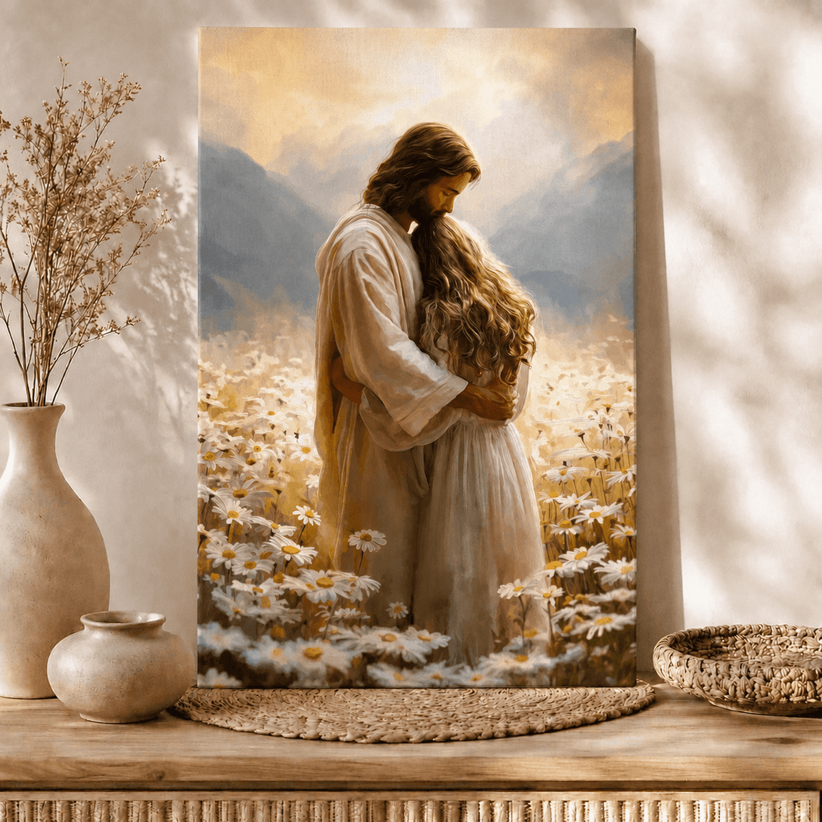 "Held in His Love" Canvas Print